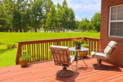 Painted Deck with Furniture